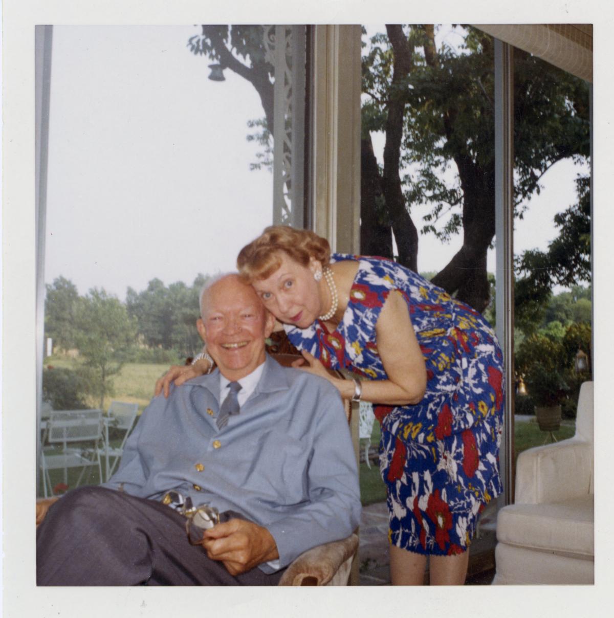 Ike and Mamie at their Gettysburg home.